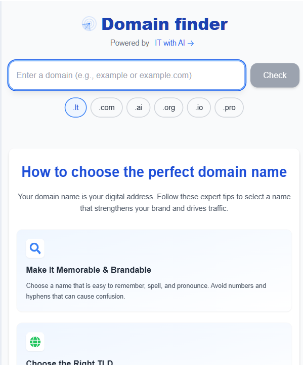 DomainRadar - Domain Availability Checker